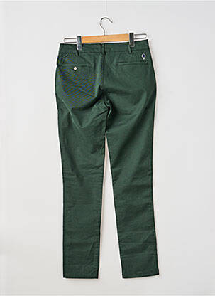 Pantalon chino tissage popeline taille normale vert FAGUO homme