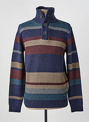 Pull stretch manches longues bleu PETROL INDUSTRIES homme