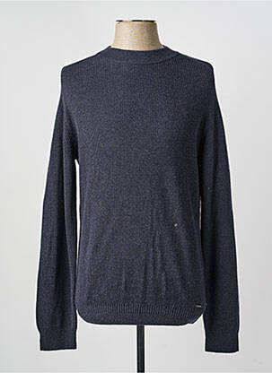 Pull col rond manches longues bleu DSTREZZED homme