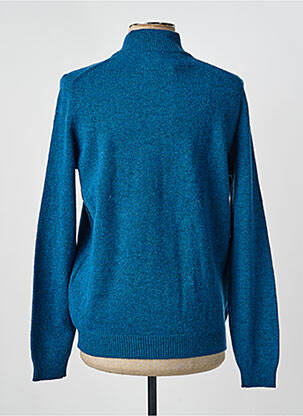 Gilet manches longues tissage chiné bleu HARRIS WILSON homme