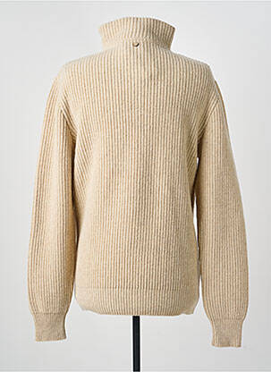 Pull stretch manches longues beige FAGUO homme