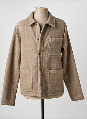 Veste casual coupe droite marron JAQK homme