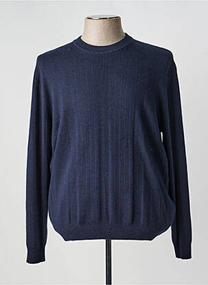 Pull stretch manches longues bleu HARRIS WILSON homme