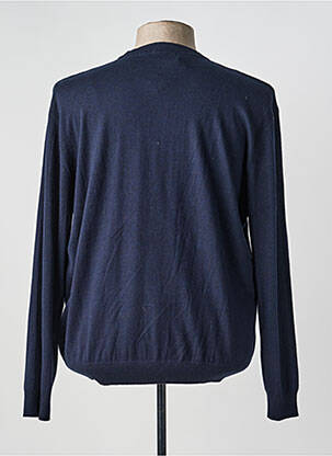 Pull stretch manches longues bleu HARRIS WILSON homme