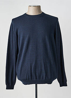 Pull stretch manches longues bleu HARRIS WILSON homme