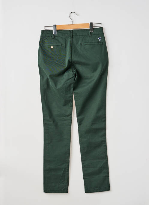 Pantalon chino tissage popeline taille normale vert FAGUO homme