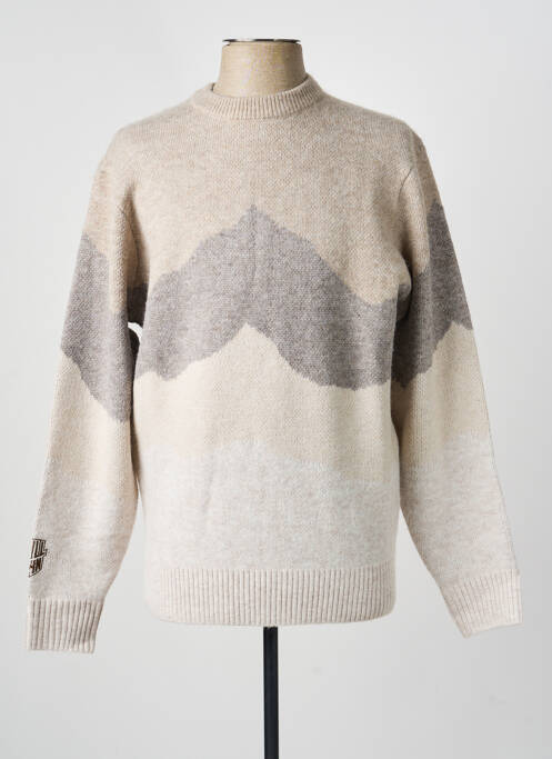 Pull stretch manches longues beige PULL IN homme