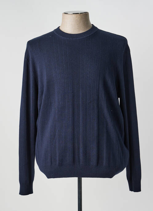 Pull stretch manches longues bleu HARRIS WILSON homme