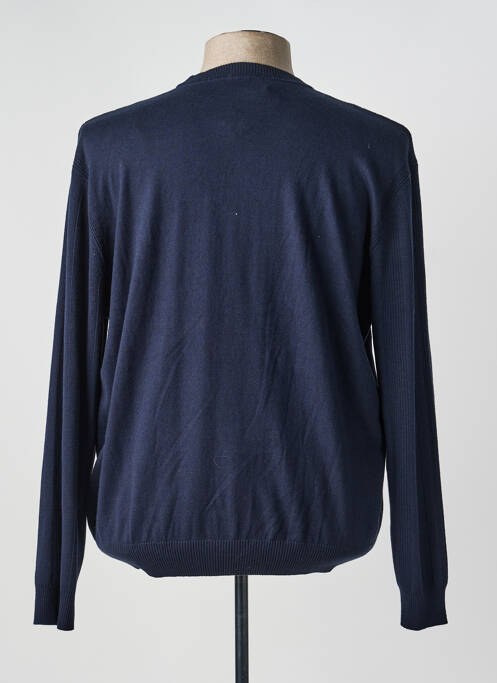 Pull stretch manches longues bleu HARRIS WILSON homme