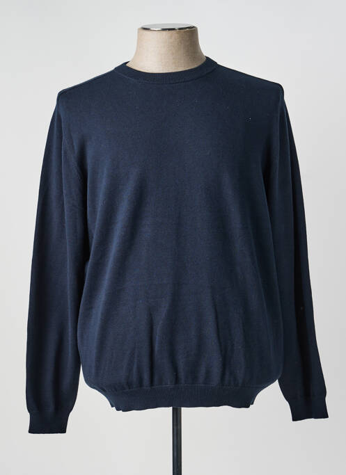 Pull stretch manches longues bleu HARRIS WILSON homme