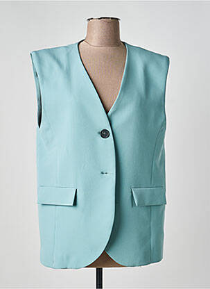 Veste casual coupe droite bleu OTHER BRAND femme