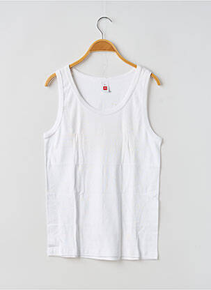 Débardeur tissage jersey sans manche blanc JET homme