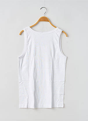 Débardeur tissage jersey sans manche blanc JET homme