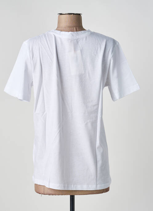 T-shirt sérigraphie floquée manches courtes blanc FIRSTAGE femme