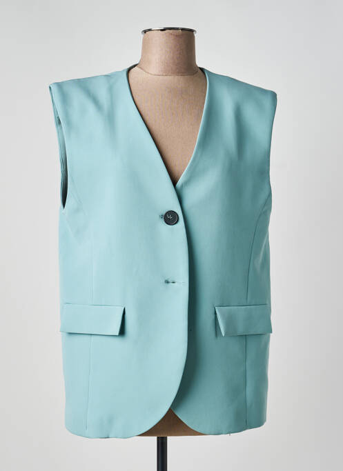 Veste casual coupe droite bleu OTHER BRAND femme