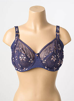 Soutien-gorge broderie bleu TRIUMPH femme