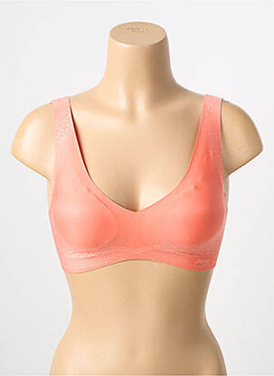 Soutien-gorge fermeture agrafe brassieres orange SLOGGI femme