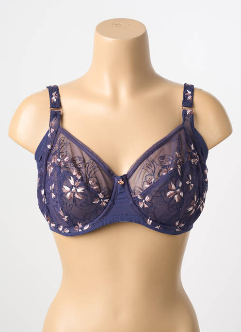 Soutien-gorge broderie bleu TRIUMPH femme
