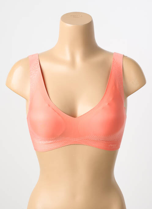 Soutien-gorge fermeture agrafe brassieres orange SLOGGI femme