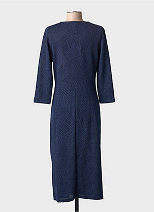 Robe mi-longue manches 3/4 manches 3/4 bleu EGERIE femme
