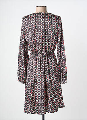 Robe courte manches longues manches longues noir AN' GE femme