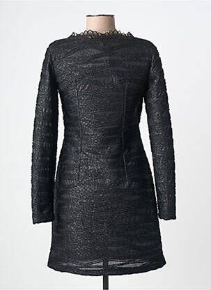 Robe courte manches longues manches longues noir LO! LES FILLES femme
