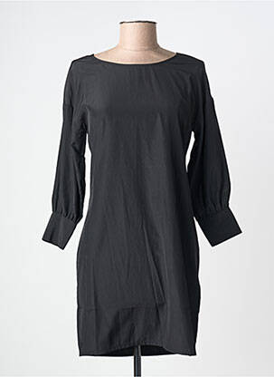 Robe courte fermeture zippée au dos manches longues noir SCHOOL RAG femme