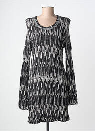 Robe mi-longue manches longues manches longues noir LO! LES FILLES femme