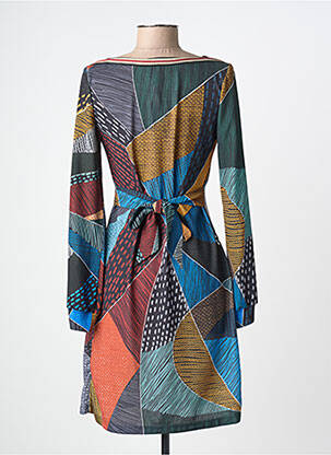 Robe courte manches longues manches longues bleu LO! LES FILLES femme