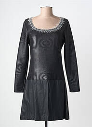 Robe courte manches longues manches longues noir LO! LES FILLES femme