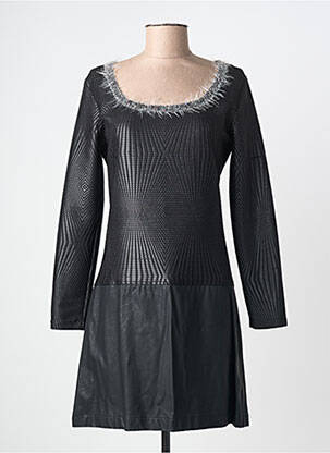 Robe courte manches longues manches longues noir LOLESFILLES femme