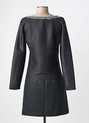 Robe courte manches longues manches longues noir LO! LES FILLES femme