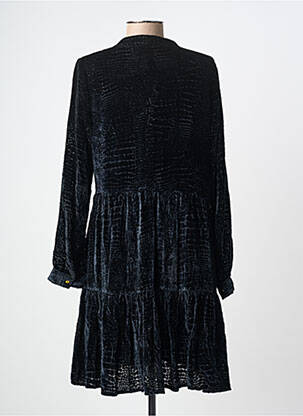 Robe courte manches longues manches longues noir LEO & UGO femme
