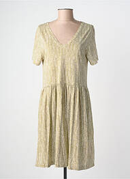 Robe mi-longue imprimé fantaisie manches courtes vert HARRIS WILSON femme