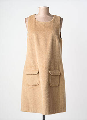 Robe mi-longue sans manche sans manche marron RIVER WOODS femme
