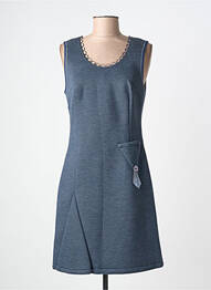 Robe courte sans manche sans manche bleu LO! LES FILLES femme