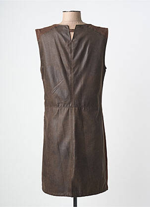 Robe courte sans manche sans manche marron CHIPIE femme