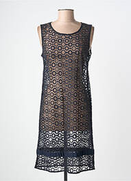 Robe mi-longue sans manche sans manche bleu LA FEE MARABOUTEE femme