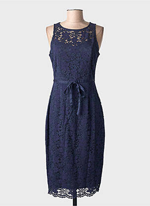 Robe courte sans manche sans manche bleu MARINA V femme