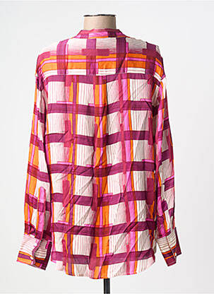 Blouse poignets boutonnés avec fente manches longues violet BELLA JONES femme