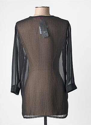 Blouse légère et transparente manches 3/4 noir MA PETITE FIANCEE femme