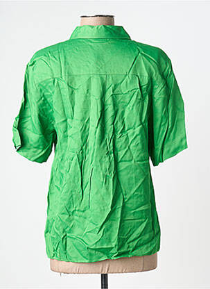 Chemisier coupe fluide manches courtes vert AN' GE femme