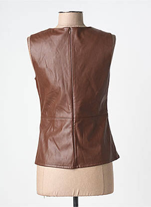 Top stretch sans manche marron RIVER WOODS femme