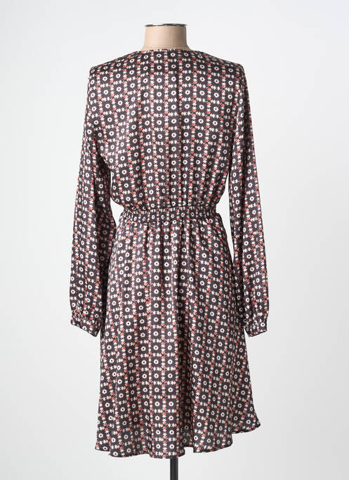 Robe courte manches longues manches longues noir AN' GE femme