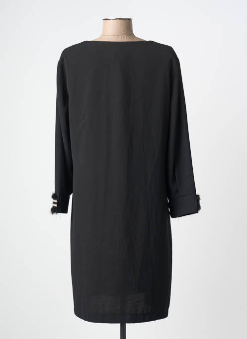 Robe courte manches 3/4 manches 3/4 noir QUEENIE femme