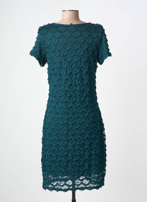 Robe mi-longue manches courtes manches courtes vert EGERIE femme