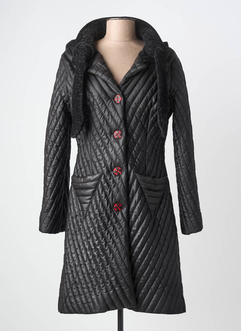 Manteau long a capuche a capuche noir LOLESFILLES femme