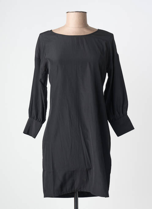 Robe courte fermeture zippée au dos manches longues noir SCHOOL RAG femme
