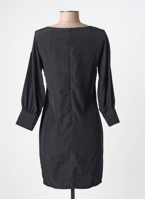 Robe courte fermeture zippée au dos manches longues noir SCHOOL RAG femme