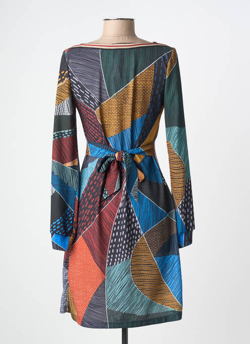 Robe courte manches longues manches longues bleu LOLESFILLES femme